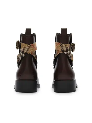 Burberry Women's Huntley Leather Ankle Boots - Treacle Brown - Size 11 | Thumbnail 3 Burberry Women's Huntley Leather Ankle Boots - Treacle Brown - Size 11 | Thumbnail 3