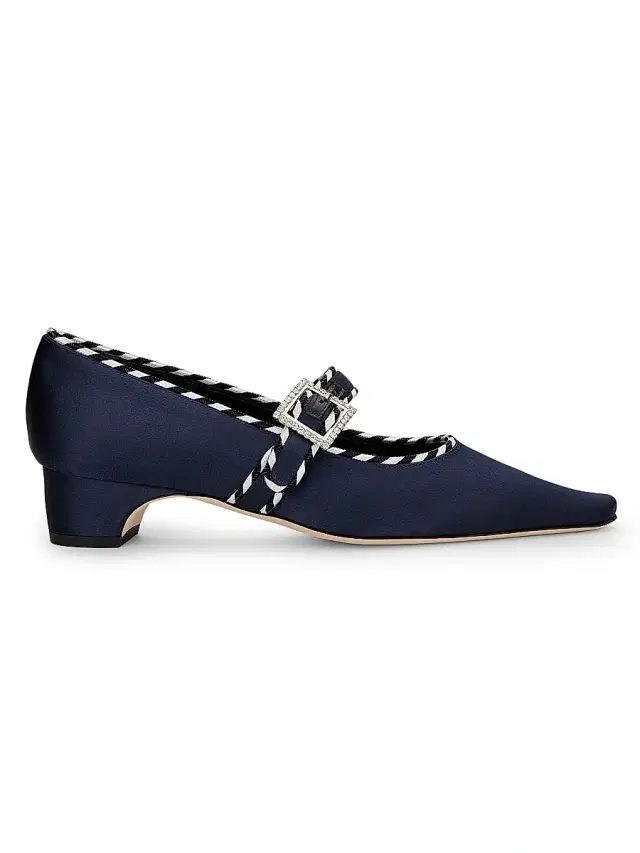 Manolo Blahnik Women's Zaera Satin Pumps - Navy