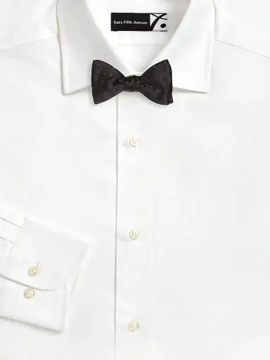 Eton Men's Silk Bow Tie - Black | Thumbnail 2