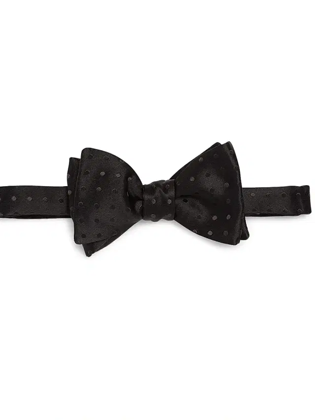 Eton Men's Silk Bow Tie - Black