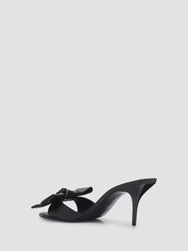 Schutz Women's Elodie Bow 75MM Sandals - Black - Size 10 | Thumbnail 4