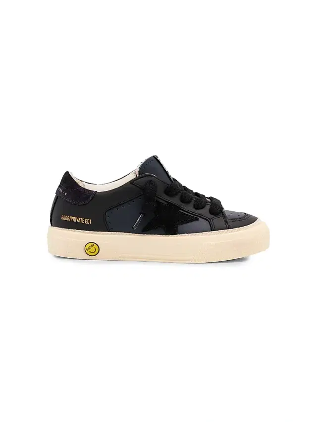 Golden Goose Little Kid's & Kid's May Leather Platform Sneakers 2 (Child)
