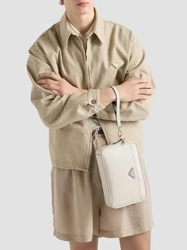 Prada Men's Saffiano Leather Shoulder Bag | Thumbnail 2 Prada Men's Saffiano Leather Shoulder Bag | Thumbnail 2
