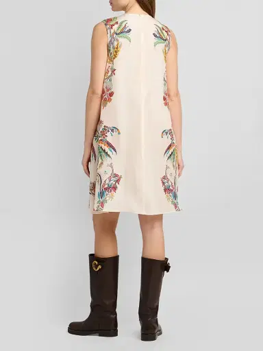 Etro Women's Paisley Silk A-Line Dress - Printed White - Size 14 | Thumbnail 3 Etro Women's Paisley Silk A-Line Dress - Printed White - Size 14 | Thumbnail 3