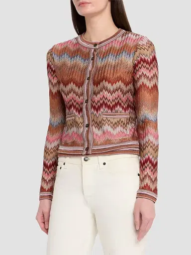 Missoni Women's Zigzag Chevron Button-Front Cardigan | Thumbnail 4 Missoni Women's Zigzag Chevron Button-Front Cardigan | Thumbnail 4