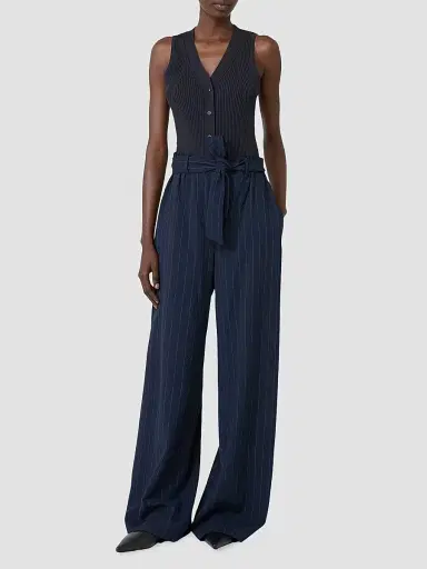 Max Mara Women's Cotton and Viscose Yarn Gilet - Ultramarine | Thumbnail 2