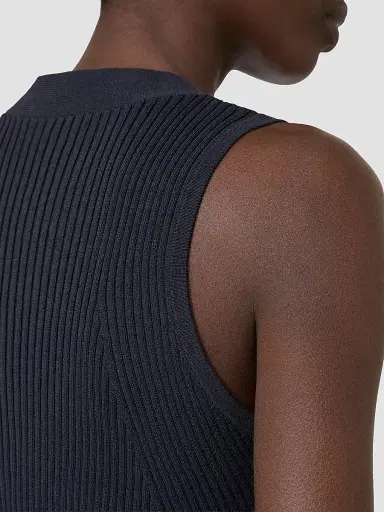 Max Mara Women's Cotton and Viscose Yarn Gilet - Ultramarine | Thumbnail 6