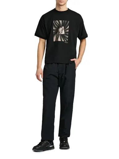 Versace Men's Medusa Cotton T-Shirt - Black - Size XS | Thumbnail 2