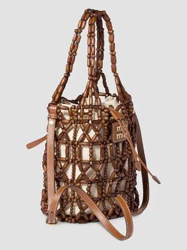 Miu Miu Women's Mesh Bucket Bag | Thumbnail 2