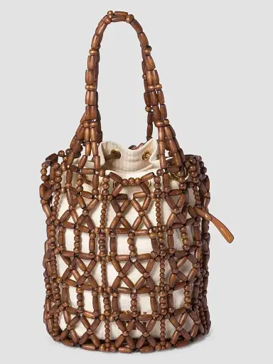 Miu Miu Women's Mesh Bucket Bag | Thumbnail 3