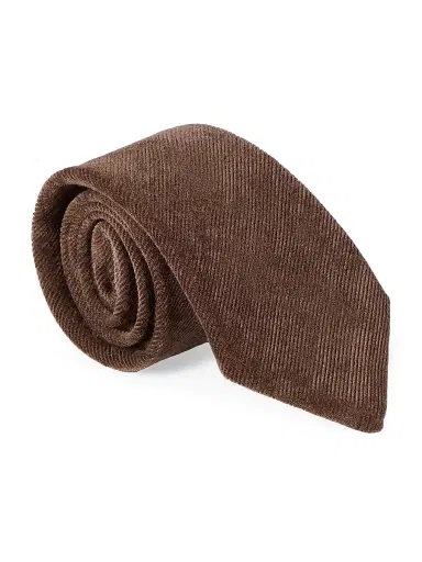 Brunello Cucinelli Women's Fluid Corduroy Tie | Thumbnail 3 Brunello Cucinelli Women's Fluid Corduroy Tie | Thumbnail 3
