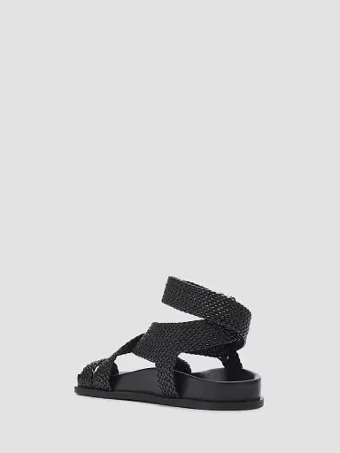A Emery Women's Jalen Woven Leather Sandals - Black Woven - Size 11 | Thumbnail 4