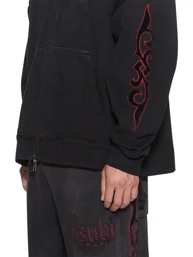 Ksubi Men's Paise Ekcess Cotton Hoodie - Black Fade - Size XXL | Thumbnail 4 Ksubi Men's Paise Ekcess Cotton Hoodie - Black Fade - Size XXL | Thumbnail 4