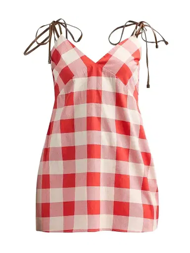 SEROYA Women's Shantie Plaid Mini Dress - Geranium Gigham - Size XL | Thumbnail 1 SEROYA Women's Shantie Plaid Mini Dress - Geranium Gigham - Size XL | Thumbnail 1