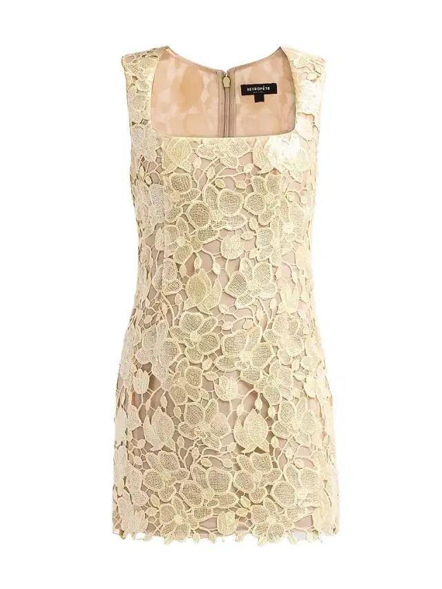 Women's Elainy Embroidered Mini Dress - Yuzu