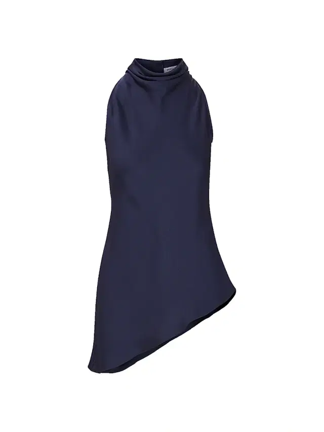 Veronica Beard Women's Radford Asymmetric Sleeveless Tunic Top - Navy
