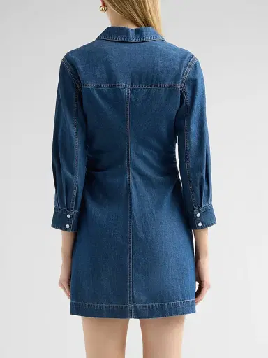 Veronica Beard Women's Maura Denim Minidress - Starry Night - Size 12 | Thumbnail 3 Veronica Beard Women's Maura Denim Minidress - Starry Night - Size 12 | Thumbnail 3