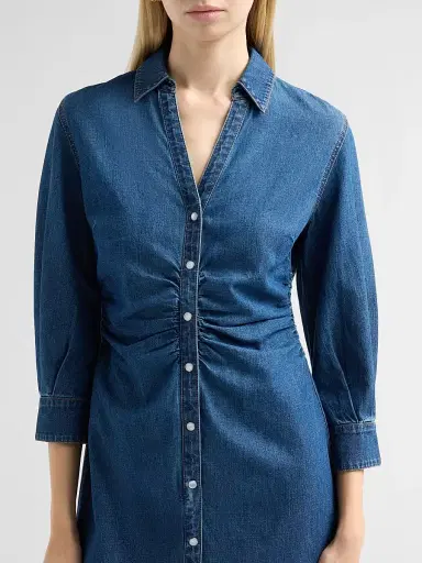 Veronica Beard Women's Maura Denim Minidress - Starry Night - Size 12 | Thumbnail 5 Veronica Beard Women's Maura Denim Minidress - Starry Night - Size 12 | Thumbnail 5