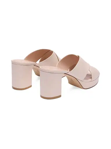 Stuart Weitzman Women's Dayna 80MM Leather Platform Slide Sandals - Linen - Size 9.5 | Thumbnail 3 Stuart Weitzman Women's Dayna 80MM Leather Platform Slide Sandals - Linen - Size 9.5 | Thumbnail 3