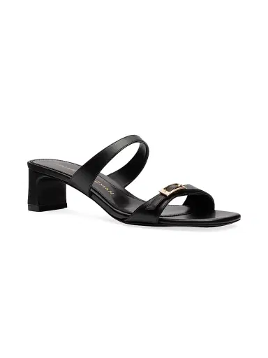 Stuart Weitzman Women's Baby Babette Slide Leather Sandals | Thumbnail 2 Stuart Weitzman Women's Baby Babette Slide Leather Sandals | Thumbnail 2