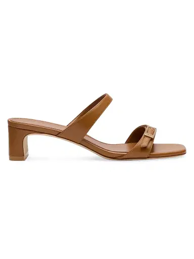 Stuart Weitzman Women's Baby Babette Slide Leather Sandals - Boho Tan - Size 9.5 | Thumbnail 1 Stuart Weitzman Women's Baby Babette Slide Leather Sandals - Boho Tan - Size 9.5 | Thumbnail 1