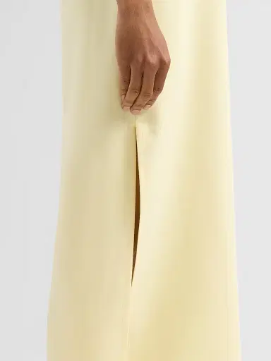 Wardrobe.NYC Women's Side-Slit Tank Midi Dress - Lemon | Thumbnail 5 Wardrobe.NYC Women's Side-Slit Tank Midi Dress - Lemon | Thumbnail 5