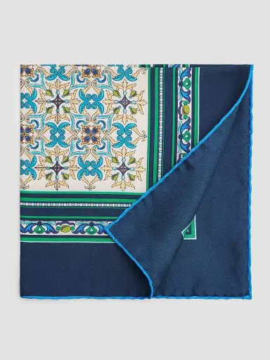 Kiton Men's Silk Pocket Square | Thumbnail 2