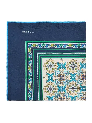 Kiton Men's Silk Pocket Square | Thumbnail 1