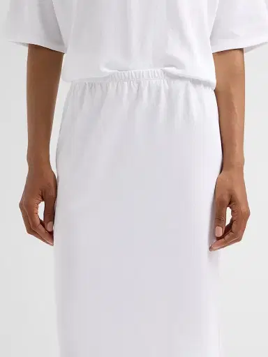 Jamie Haller Women's Cotton Midi Skirt - White | Thumbnail 5