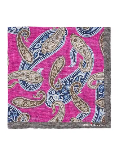 Kiton Men's Silk Pocket Square | Thumbnail 1