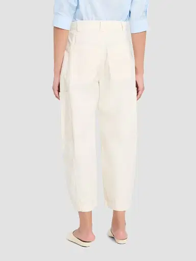 Jamie Haller Women's The Baggy Painter Barrel-Leg Crop Jeans - Ecru | Thumbnail 3 Jamie Haller Women's The Baggy Painter Barrel-Leg Crop Jeans - Ecru | Thumbnail 3