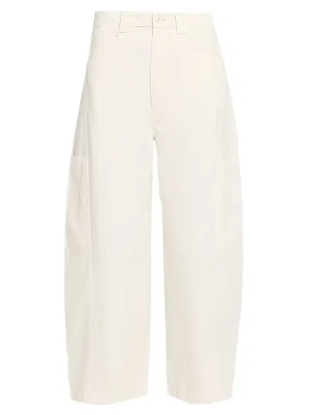 Jamie Haller Women's The Baggy Painter Barrel-Leg Crop Jeans - Ecru