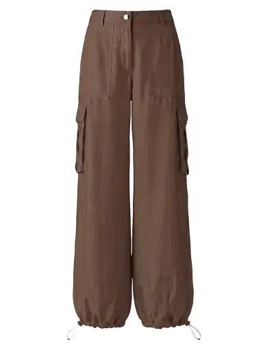 Toccin Women's James Wide-Leg Cargo Pants - Coffee | Thumbnail 1 Toccin Women's James Wide-Leg Cargo Pants - Coffee | Thumbnail 1