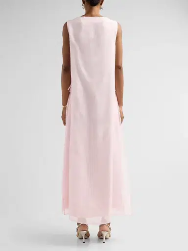 Altuzarra Women's Jools Silk Boatneck Shift Midi Dress - Ballerina | Thumbnail 3