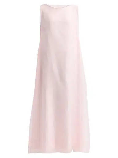Altuzarra Women's Jools Silk Boatneck Shift Midi Dress - Ballerina | Thumbnail 1