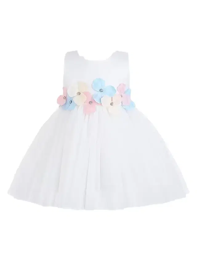 Tulleen Baby Girl's Elarisse Dress - White 36 Months