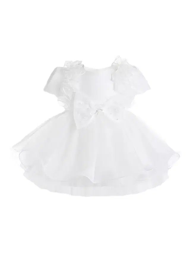 Tulleen Baby Girl's Celestara Dress - White 6 Months