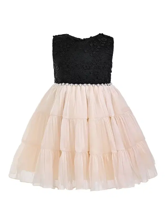 Tulleen Little Girl's & Girl's Veyona Dress - Black