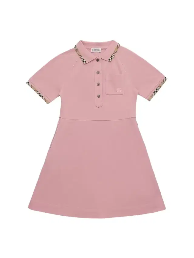 Burberry Baby Girl's, Little Girl's & Girl's Check-Trimmed Polo Shirtdress - Sweet Pea Pink 6 Months