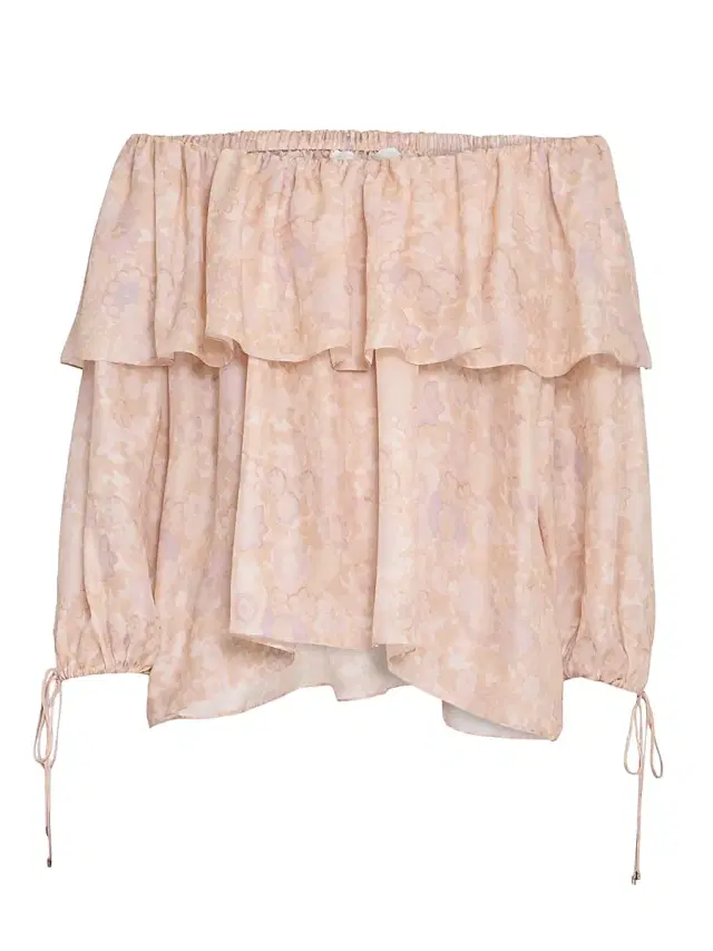 Chloé Women's À La Plage Floral Silk Off-The-Shoulder Top - Multicolor Pink