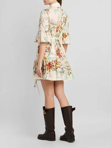 Etro Women's Printed Mini Shirtdress - Printed White - Size 14 | Thumbnail 3 Etro Women's Printed Mini Shirtdress - Printed White - Size 14 | Thumbnail 3