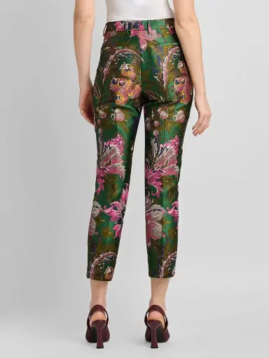 Etro Women's Bristol Floral Jacquard Crop Trousers | Thumbnail 3 Etro Women's Bristol Floral Jacquard Crop Trousers | Thumbnail 3
