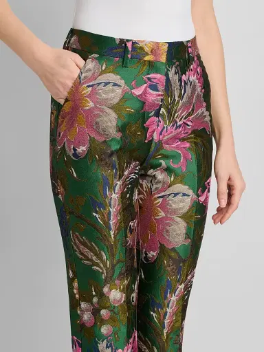 Etro Women's Bristol Floral Jacquard Crop Trousers | Thumbnail 5 Etro Women's Bristol Floral Jacquard Crop Trousers | Thumbnail 5