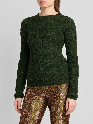 Etro Women's Knitted Wool-Blend Sweater | Thumbnail 4 Etro Women's Knitted Wool-Blend Sweater | Thumbnail 4