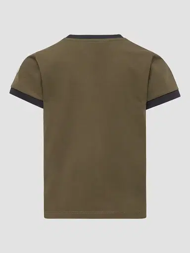 Moncler Little Boy's & Boy's Crewneck T-Shirt in Cotton - Olive Green - Size 12 | Thumbnail 2