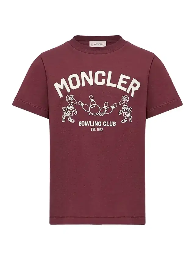 Moncler Little Boy's & Boy's Crewneck T-Shirt in Cotton - Burgundy