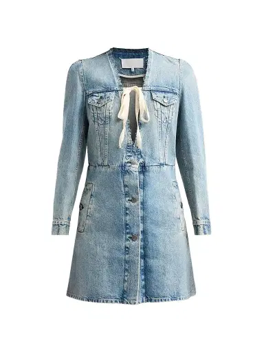 Maison Margiela Women's Denim Jacket - Iceblue | Thumbnail 1