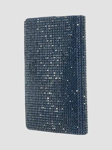 Judith Leiber Couture Women's Leather & Crystal Passport Holder - Navy | Thumbnail 3 Judith Leiber Couture Women's Leather & Crystal Passport Holder - Navy | Thumbnail 3