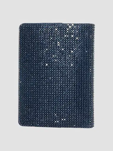 Judith Leiber Couture Women's Leather & Crystal Passport Holder - Navy | Thumbnail 4 Judith Leiber Couture Women's Leather & Crystal Passport Holder - Navy | Thumbnail 4