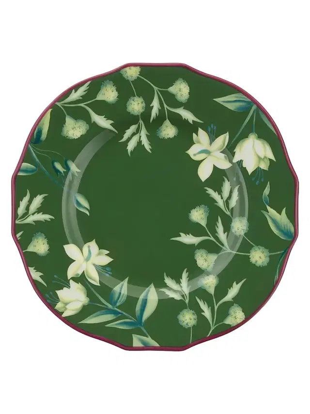 Ginori 1735 Florenza Porcelain Dessert Plate - Dark Green